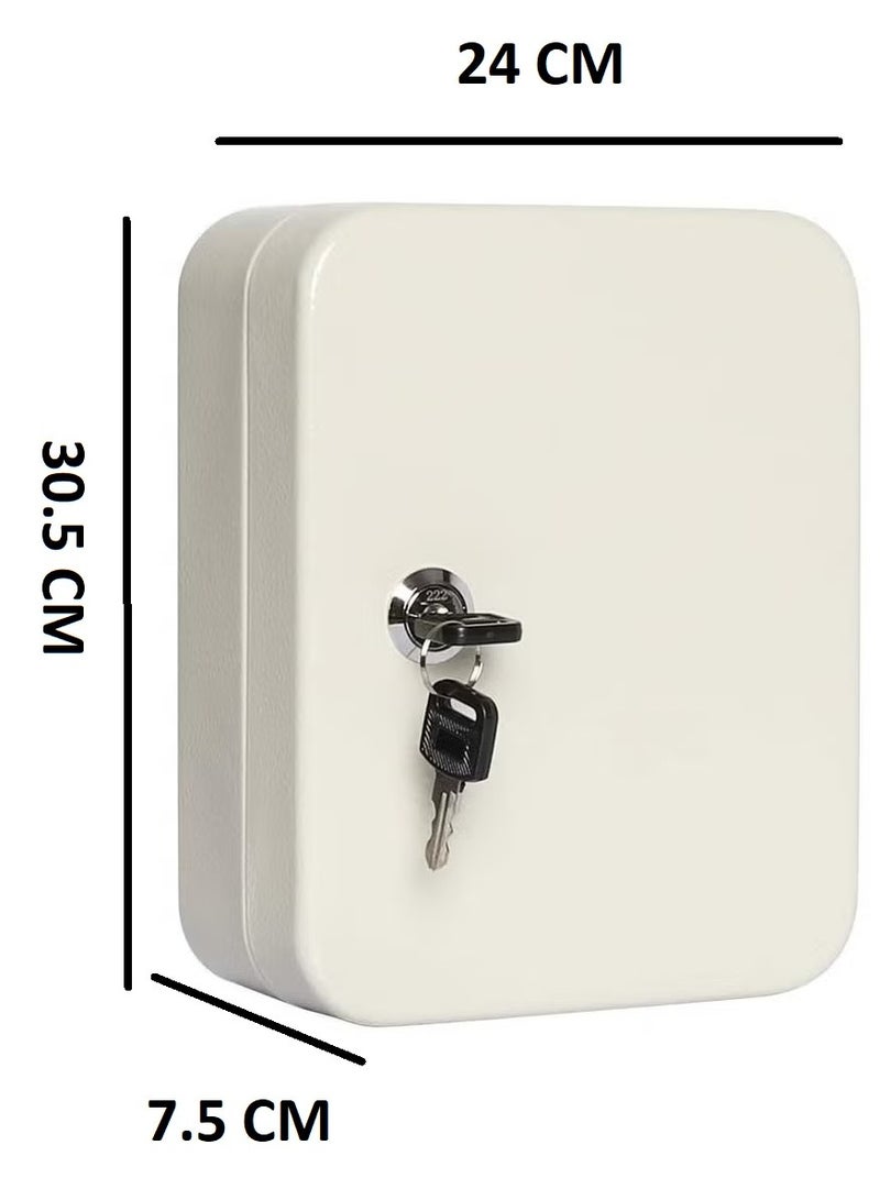 RENOVO Metal Key Box 93 Key Steel Key Cabinet Wall Mount Storage Box Organizer Key With Tag Assorted Color Plastic - Image 2