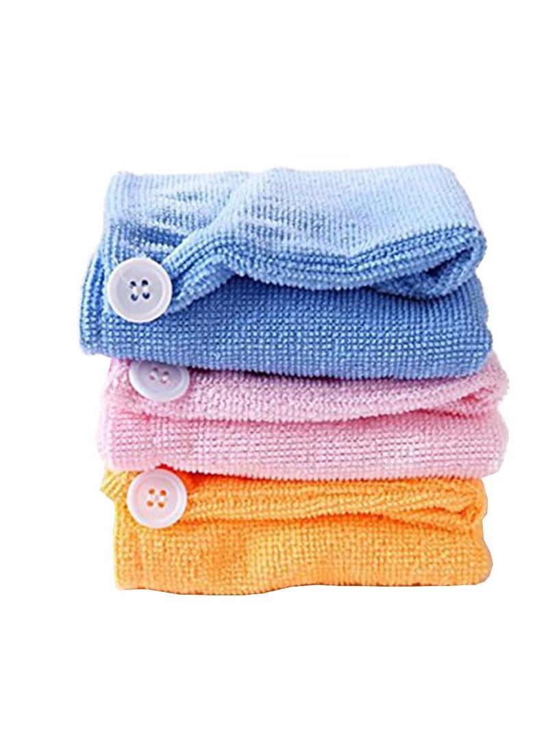 Palshiv Palshiv Magic Microfiber Fabric Hair Warp QuickDrying Towel Multicolour Pack of 2  - Image 1