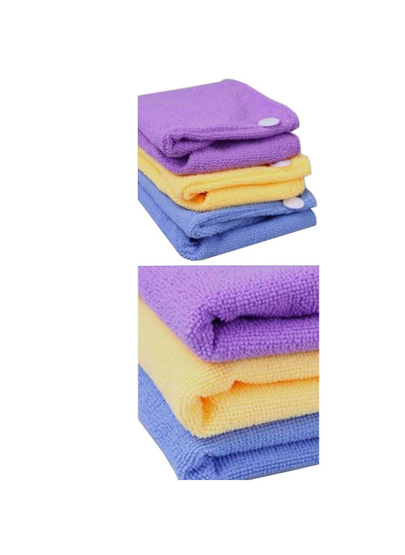 Palshiv Palshiv Magic Microfiber Fabric Hair Warp QuickDrying Towel Multicolour Pack of 2  - Image 2