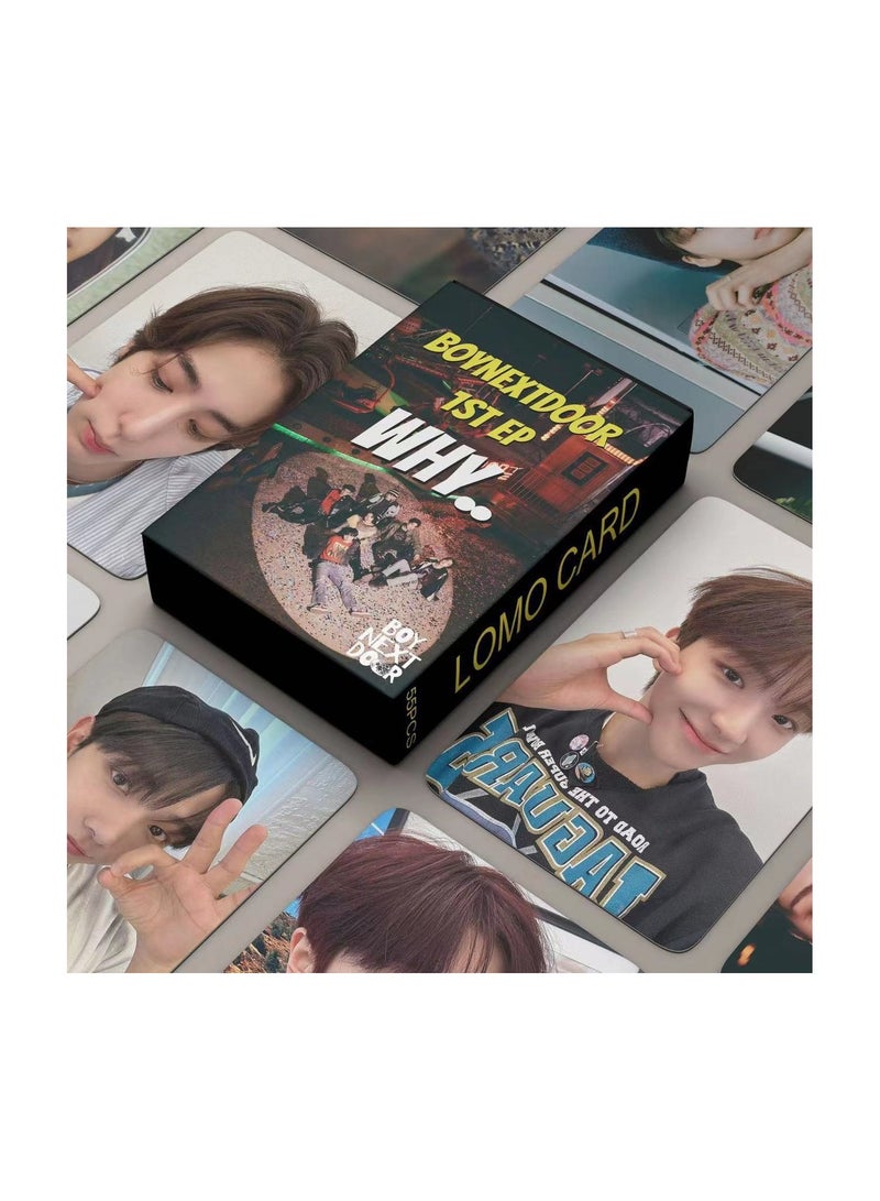 NIBEMINENT 55 Pcs Kpop BOYNEXTDOOR WHY Lomo Cards Card For Fans Collection Gifts - Image 1