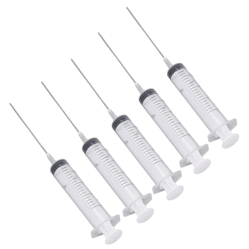Ink Refill Kit 5 Syringes 20ml with 5 Flat Needles 10cm for Inkjet Printers Office - Image 5