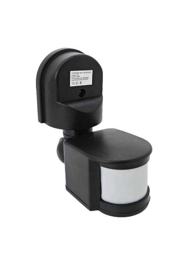 Bukela 110-240V PIR Motion Detecto Sensor Switch,Wall Mounted,180° Detection Range,Waterproof,Automatic Dusk to Dawn,for backyards, garages,doorways (Black) - Image 1