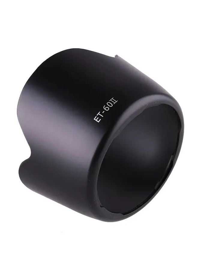 ET 60 Lens Hood Shade Black ABS Material For Canon EF 75 300mm EF S 55 250mm Lenses - Image 1