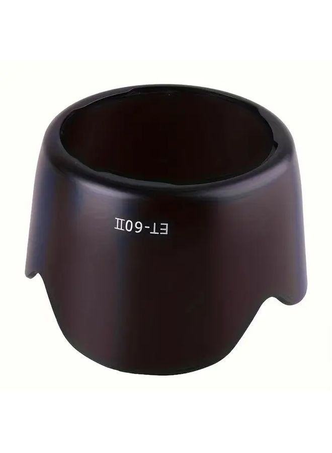 ET 60 Lens Hood Shade Black ABS Material For Canon EF 75 300mm EF S 55 250mm Lenses - Image 4