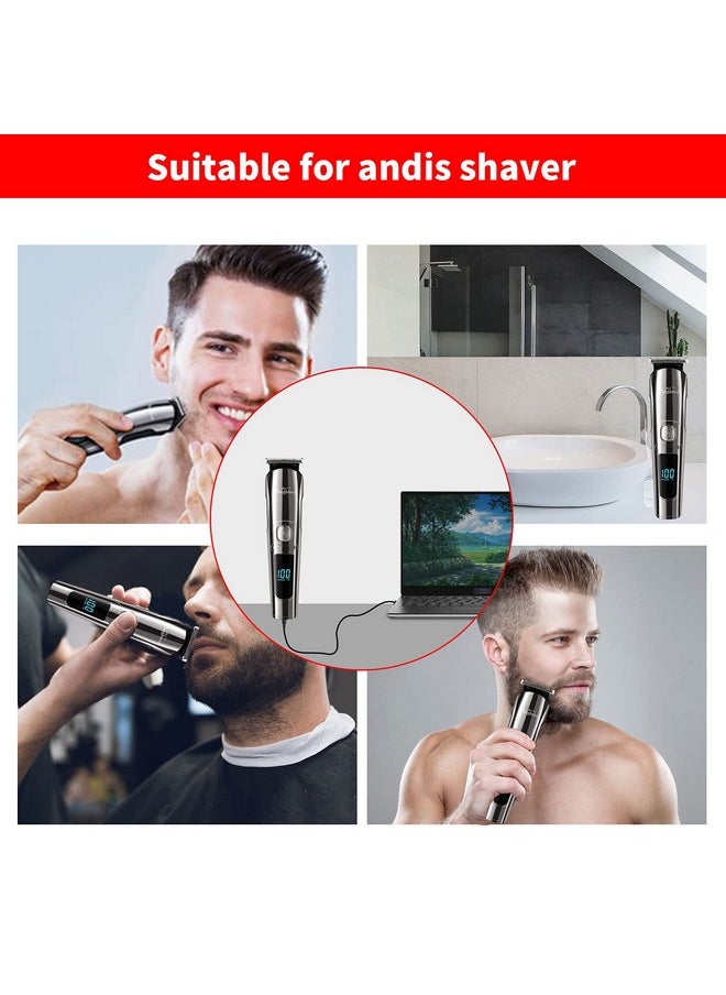 MEROM - Charger Cable Compatible With Brightup Beard Trimmer Hair Clippers Usb Cable Compatible With Brightup Beard Trimmer Body Mustache Nose Ear Facial Cutting Groomer Electric Shaver Power Cord - Image 1