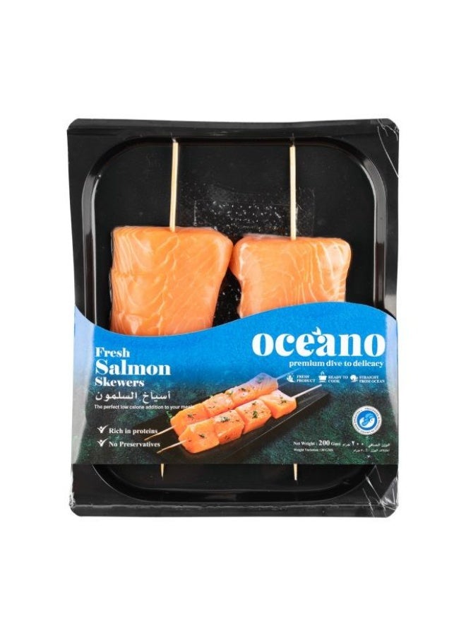 Salmon Skewers 200g