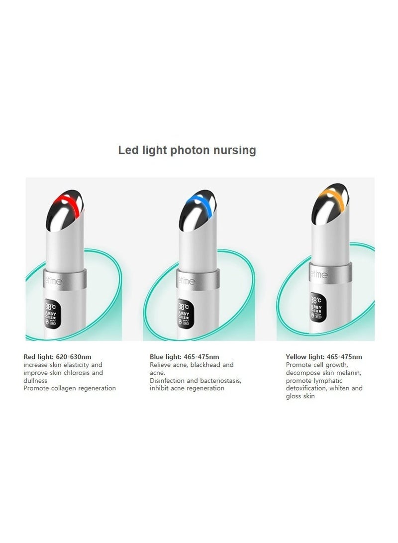 كيلو كيلو فولت جهاز تدليك لتجديد البشرة ٥ في ١ | جهاز تجميل مُجدد للضوء | جهاز تجميل لتقليل الهالات السوداء والثنيات الأنفية الشفوية، وتحسين مرونة البشرة - Image 2