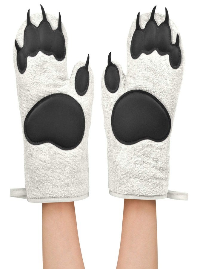 Fred Genuine Fred Fred & Friends POLAR BEAR HANDS Oven Mitts, Set of 2, Medium (5200172) - Image 2