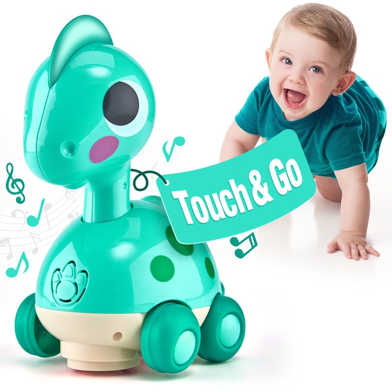 CubicFun Baby Toys 6-12 Months Touch & Go Musical Light Infant Toys Crawling Baby Toys 12-18 Months Tummy Time Toy for 1 Year Old Boy Gift Baby Girl Boy Shower Gift Easter Basket Stuffers - Image 1