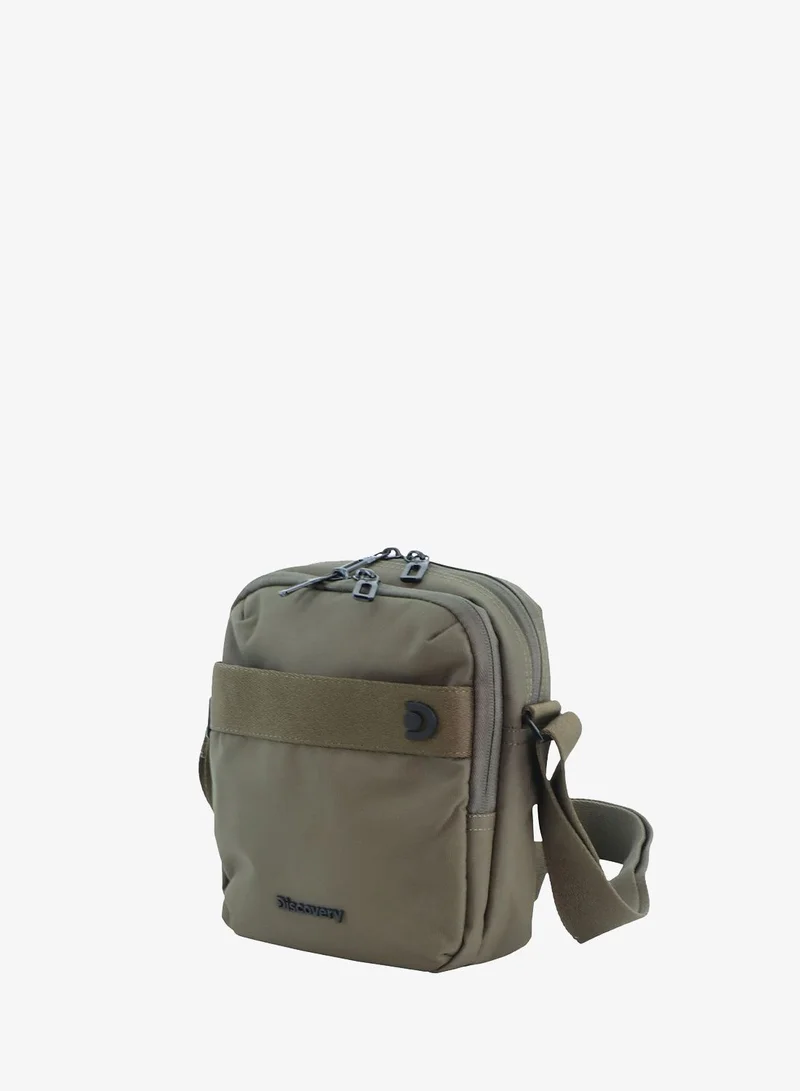 ديسكفري Downtown Small Messenger Bag – Unisex Eco Recycled Crossbody with RFID Pocket, Dual Compartments & Adjustable Strap | Office, Travel & Daily Use