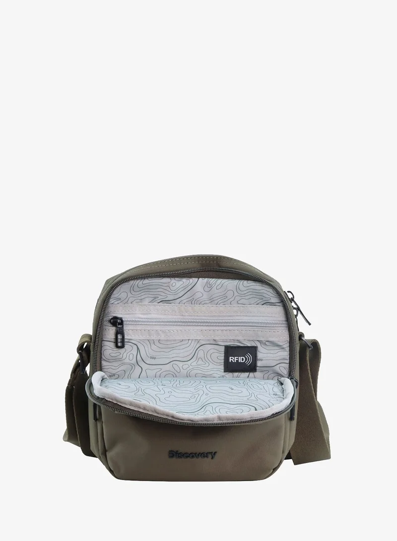 Discovery 2025 Downtown Small Messenger Bag – Unisex Eco Recycled Crossbody with RFID Pocket, Dual Compartments & Adjustable Strap | Office, Travel & Daily Use  | Best Price UAE