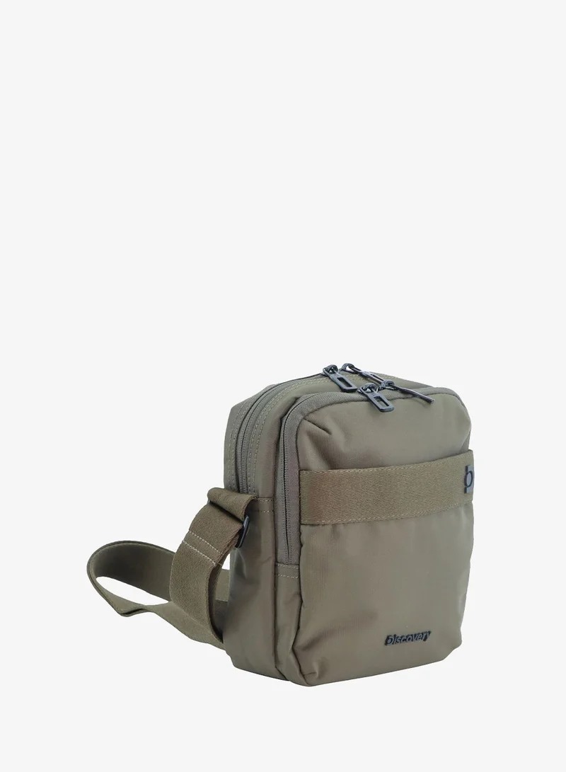 Discovery 2025 Downtown Small Messenger Bag – Unisex Eco Recycled Crossbody with RFID Pocket, Dual Compartments & Adjustable Strap | Office, Travel & Daily Use  | Best Price UAE