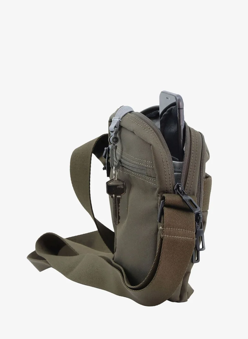 Discovery 2025 Downtown Small Messenger Bag – Unisex Eco Recycled Crossbody with RFID Pocket, Dual Compartments & Adjustable Strap | Office, Travel & Daily Use  | Best Price UAE