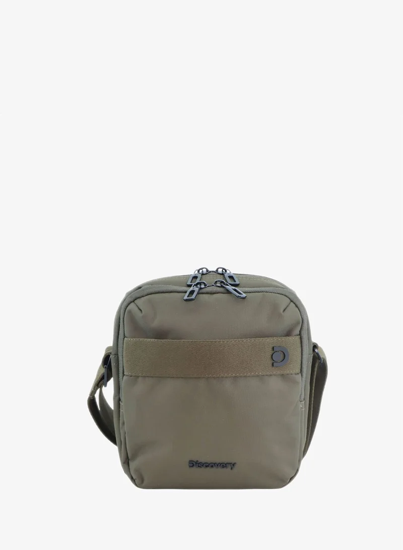 ديسكفري Downtown Small Messenger Bag – Unisex Eco Recycled Crossbody with RFID Pocket, Dual Compartments & Adjustable Strap | Office, Travel & Daily Use
