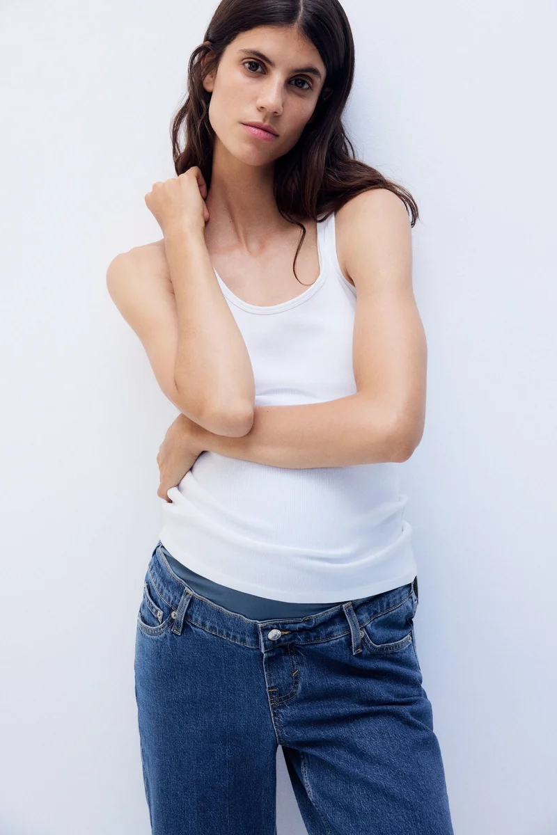H&M  MAMA Straight Ankle Jeans for Women | Best Price UAE