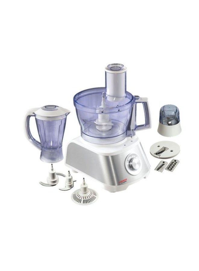 تورنيدو محضرة طعام وخلاط توناردو سلفر FP-1000SG