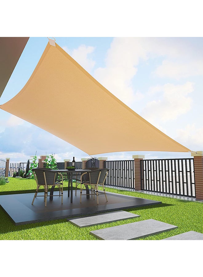 Arabest Sun Shade Sails Canopy 9.8ft x 16ft Rectangle, 95% UV Blockage, Sail Shade Keep Cool for Patio, Garden, Pergola, Backyard, Outdoor Facility & Activities -Beige - Image 1