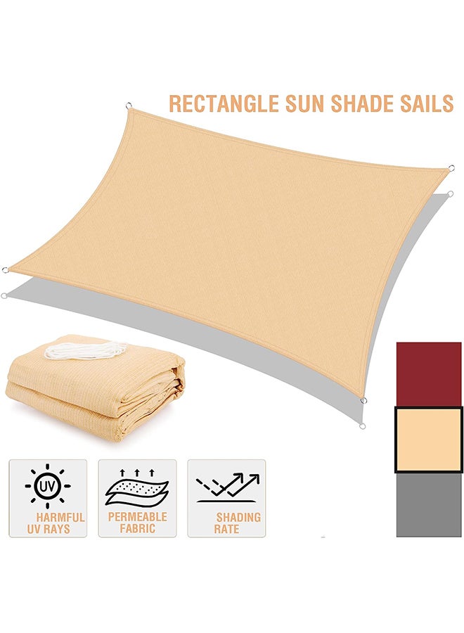 Arabest Sun Shade Sails Canopy 9.8ft x 16ft Rectangle, 95% UV Blockage, Sail Shade Keep Cool for Patio, Garden, Pergola, Backyard, Outdoor Facility & Activities -Beige - Image 2