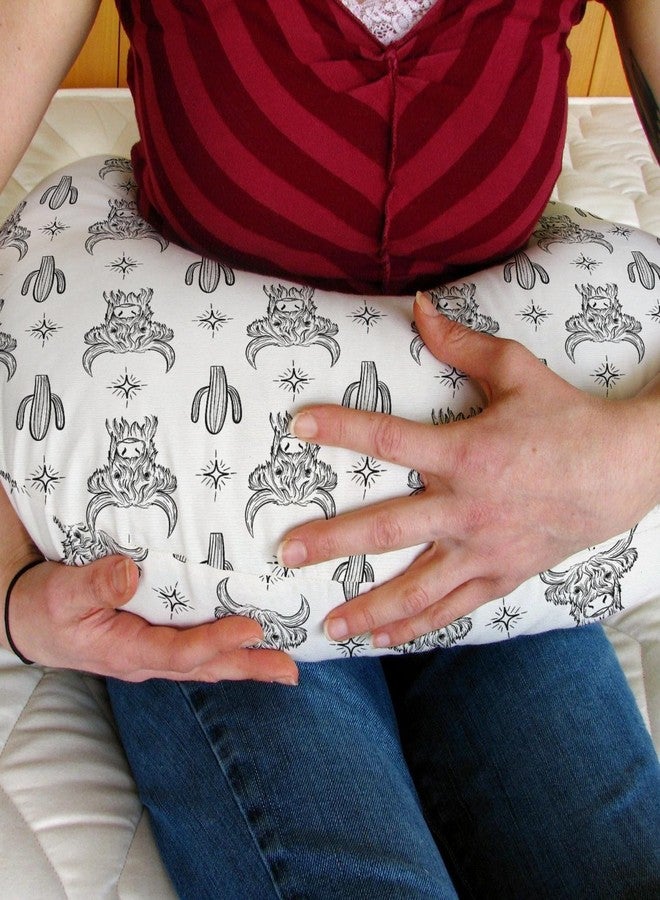 ZoUbqchY Boho Western Cow Cactus Nursing Pillow Covers for Boy Girl Black and White Highland Yak Nursing Pillow Slipcovers for Breastfeeding Pillows Wild West Animal Soft Stretchy Cover for Newborn Infant - Image 3