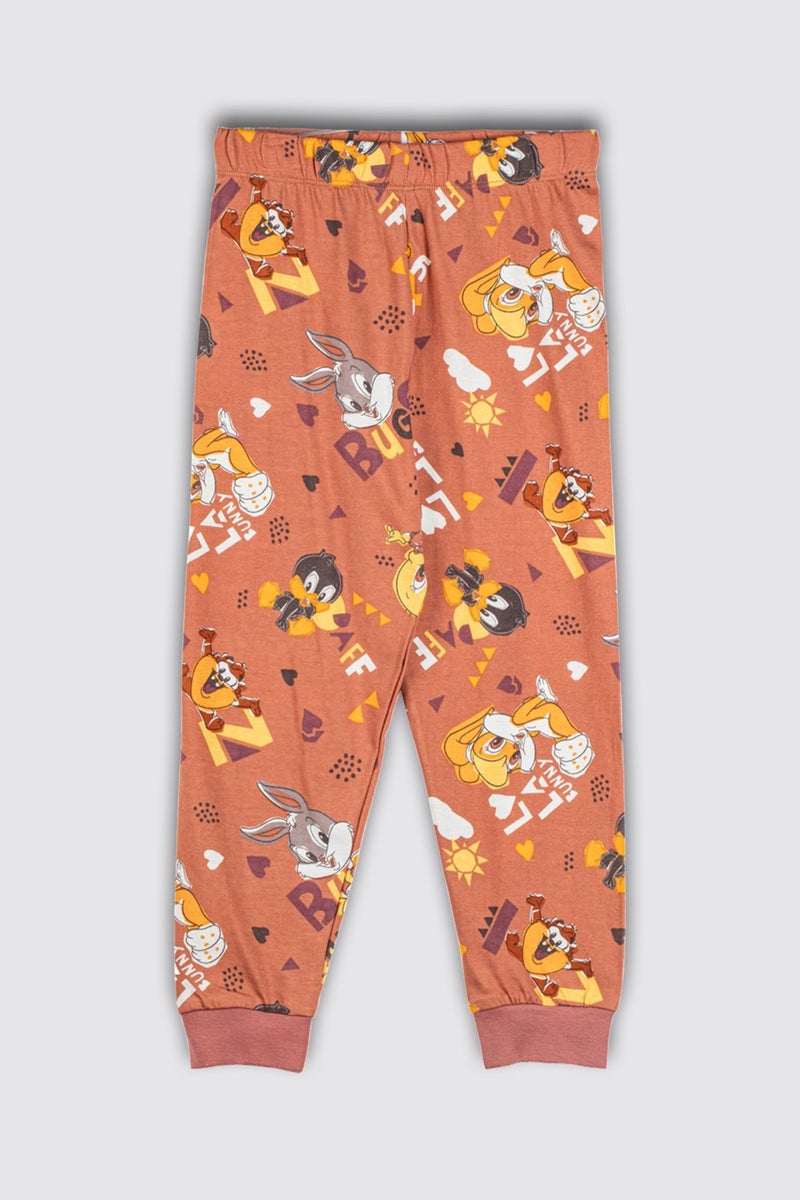 Zuzunga Cartoon Character Patterned Cotton Children's Pajama Set - Image 3