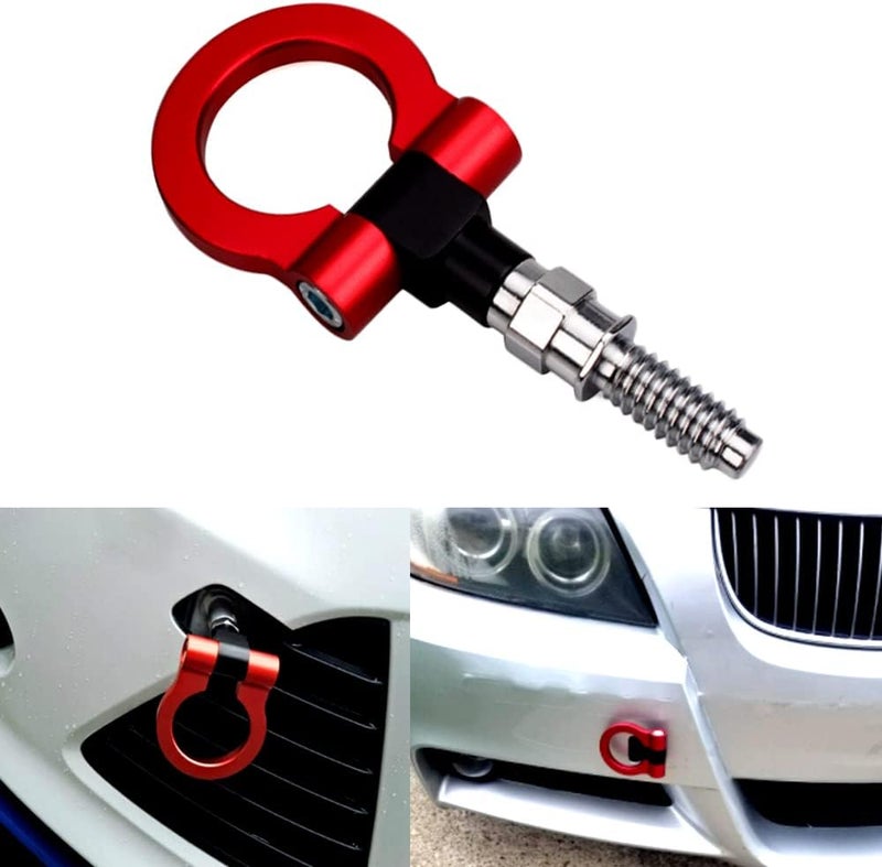 venveal Car Tow Hook with JDM Style Towing Strap - Image 2
