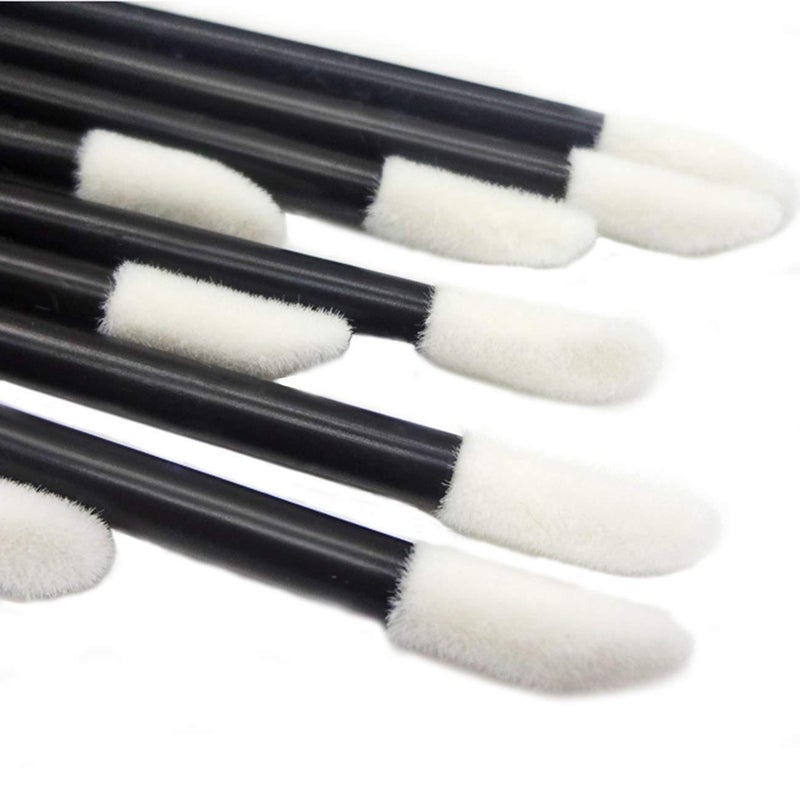 NESA Disposable Makeup Brush Set Lip and Gloss Brush Wands Lipstick Applicators 50 Pcs Black - Image 2