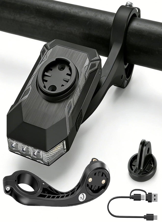 TfruKiet CL350 Bike Front Light with Mount & Cycling for Night Daytime Riding, 4 Modes 4000mAh USB Rechargeable Bike Headlight, Auto On/Off, IPX4 Waterproof 220° Wide Beam Warning Lamp - Image 1