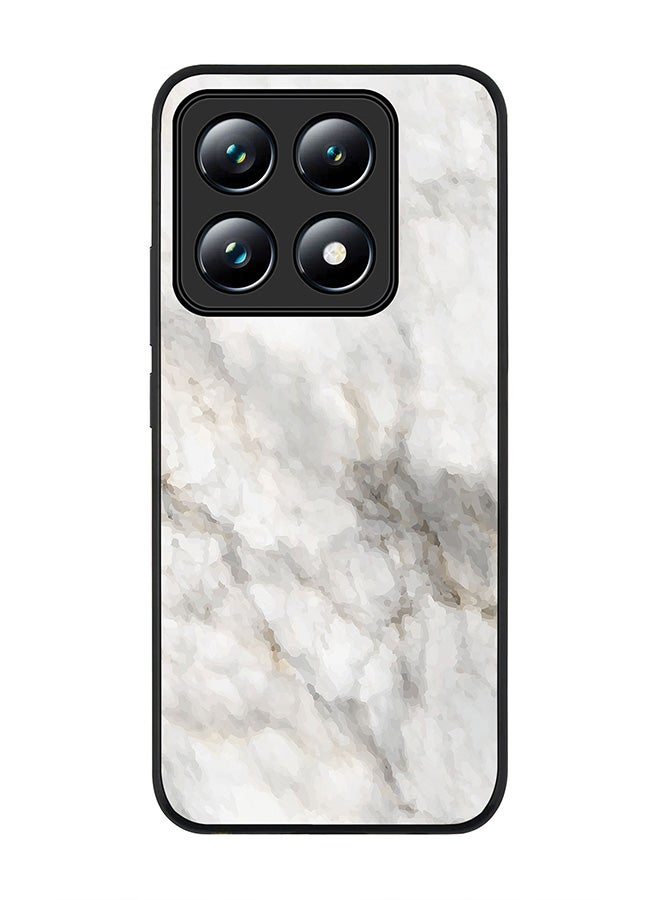 Stylizedd For Xiaomi 14T pro Case,Slim fit Camera Protection, Shockproof Thin Phone cover - Marble Print Beige Grey - Image 1