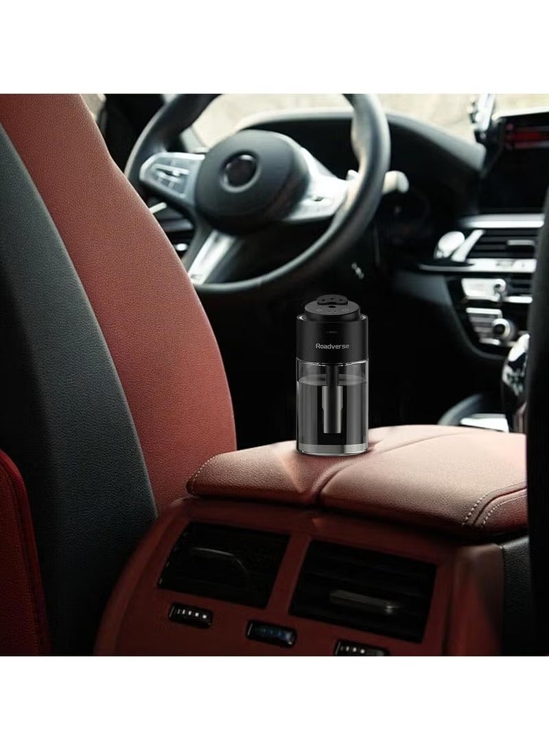 ROADVERSE Car Scent Diffuser Natural Perfume Humidifier – Adjustable Aromatherapy Scent & Smart Air Freshener with Long-Lasting Fragrance | Starry Projector Lamp for Car | Air Purifier, Humidifier & Decorative Lamp for Car & Home  - Image 2