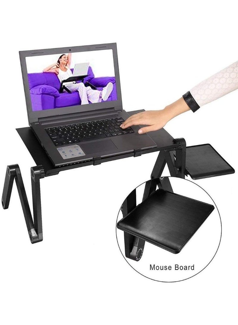 CellPhones Adjustable Aluminum Laptop Stand with Dual Cooling Fans – Foldable & Ergonomic for MacBook and All Laptops - Image 3