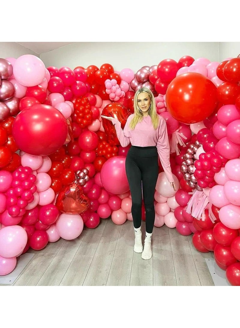 Home zone STARTEX 100 Pack 12 inch Round Helium Red Balloons for Wedding Anniversary Birthday Party Decorations - Image 5