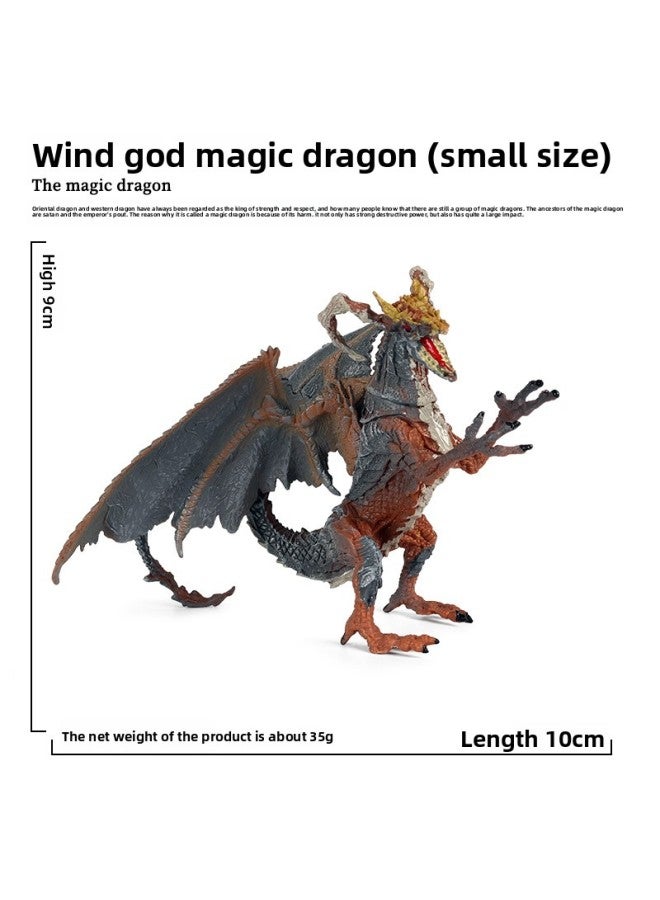 Children's Simulation Warcraft Dragon Dinosaur Model Toy Double-headed Dragon Thunder And Lightning Magic Dragon Black Dragon Wind God Magic Dragon Ornaments 