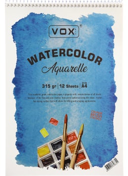 Vox Art Nat White Watercolor Block Cold Press A4 12 Sheets 315 gr  - Image 1