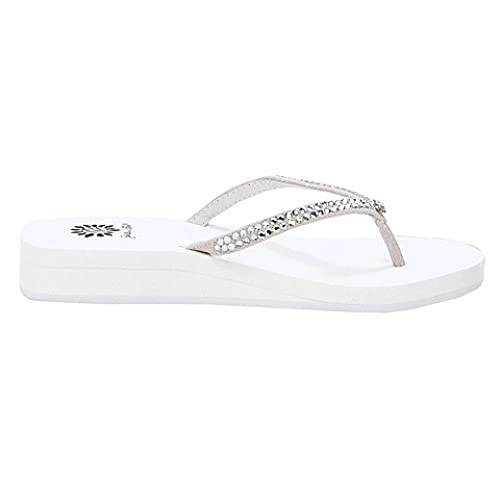 Yellow Box Women's Jello Sandal, White, 8 M US - Image 2