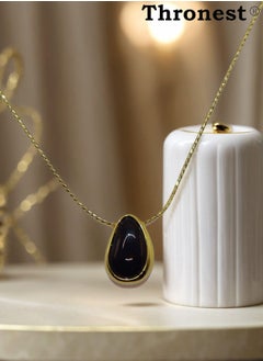 Thronest Elegant  18k Gold Plated  Zircon Pendant Necklace，Gold Plated Necklace for Women .Luxurious Cubic Zirconia Jewelry Gift for Wedding, Party and Daily Wear  - Image 4