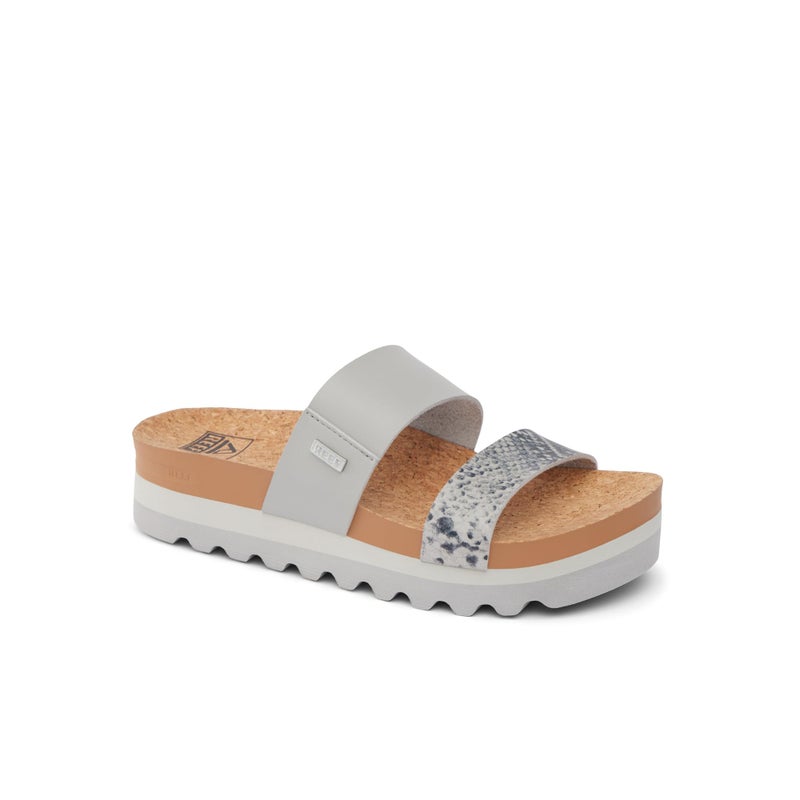 REEF Cushion Vista Hi Womens Platform Fashion Sandal, Arch Support, Ultra Soft Cushion Footbed, Snake Duo, 8.5 - Image 2