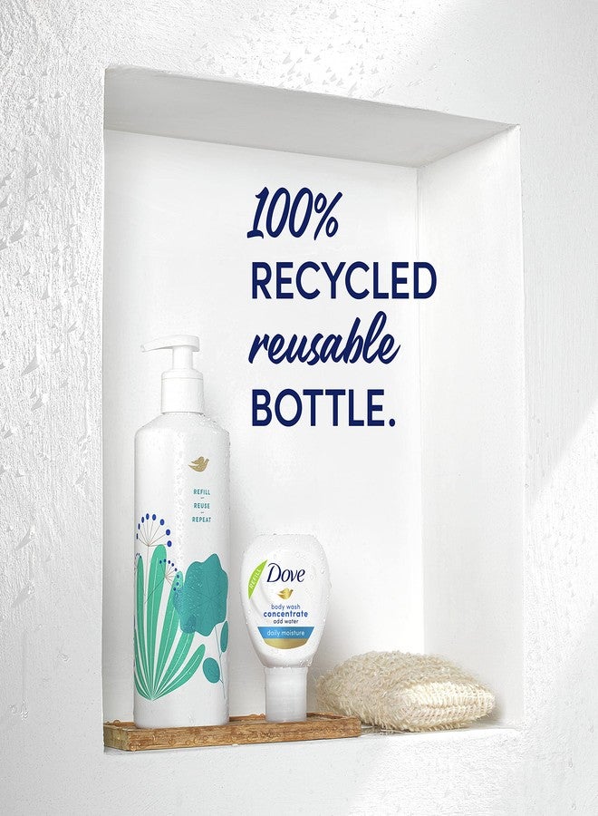 Dove Concentrate Refill and 100 percent Recycled Reusable Bottle for Instantly Soft Skin Daily Moisture Starter Kit for Lasting Nourishment Body Care 4 Fl oz (makes 16 Fl oz) - Image 2