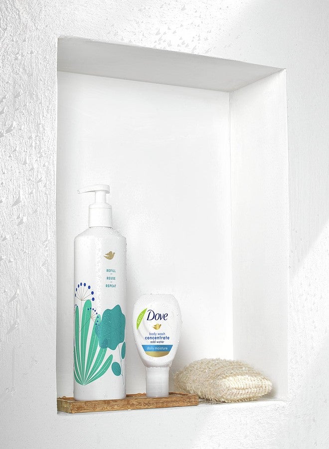 Dove Concentrate Refill and 100 percent Recycled Reusable Bottle for Instantly Soft Skin Daily Moisture Starter Kit for Lasting Nourishment Body Care 4 Fl oz (makes 16 Fl oz) - Image 4