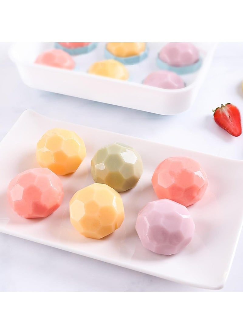 KASTWAVE 2Pcs 6-Cavity Diamond Chocolate Molds - Reusable 3D Silicone Molds for Candy, Baking, Jelly, Gummy, Fondant, Mousse Desserts - Image 3