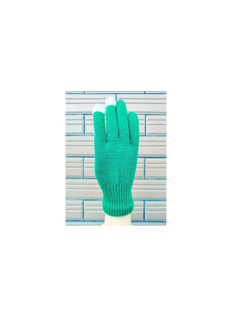 Loquat Solid Knit Gloves 