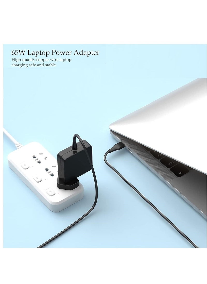 Ntech - NTECH USB-C AC fast Power Adapter 65W-45W For Mac Book Pro/Air laptops, Samsung, Lenovo, HP, Dell, ASUS, ThinkPad, Acer, HUAWEI, and Xiaomi laptops. - Image 1
