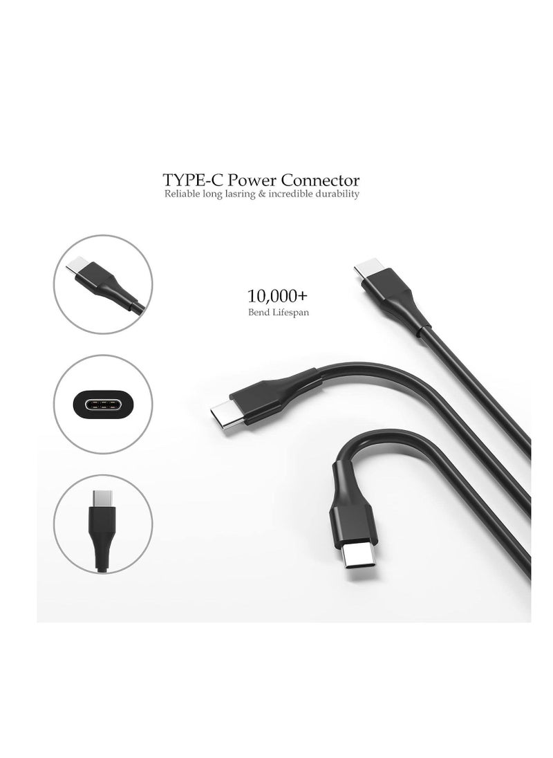 Ntech - NTECH USB-C AC fast Power Adapter 65W-45W For Mac Book Pro/Air laptops, Samsung, Lenovo, HP, Dell, ASUS, ThinkPad, Acer, HUAWEI, and Xiaomi laptops. - Image 1