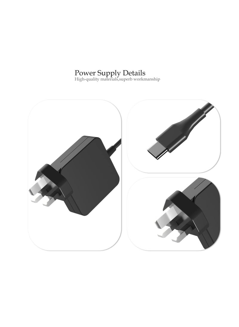 Ntech - NTECH USB-C AC fast Power Adapter 65W-45W For Mac Book Pro/Air laptops, Samsung, Lenovo, HP, Dell, ASUS, ThinkPad, Acer, HUAWEI, and Xiaomi laptops. - Image 1