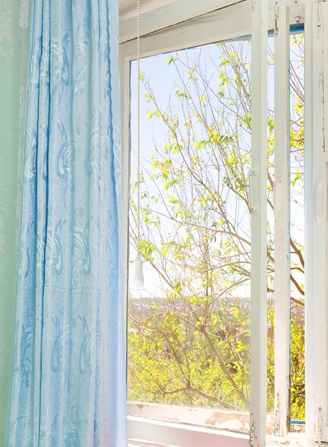 Garneck 6pcs Wood Cord Tassel Window Blind Cord Knobs Wood Drawstring Tassels Knobs Cord Drops Pull End Hanging Ball for Curtain or Shades Crafts White - Image 3