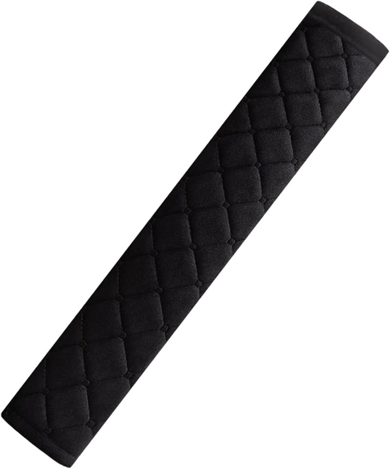 HighnessHwoo Soft Car Seatbelt Cover Cushion Pad Protector for Adults, Kids, and Teens - Black 15.5in - Image 3