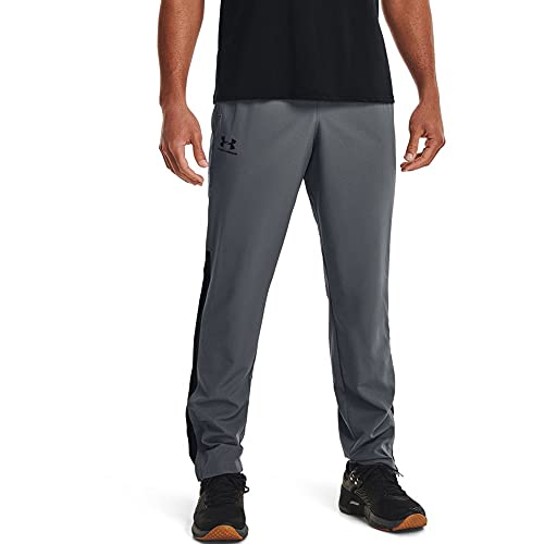 Under Armour Men's Woven Vital Workout Pants , Pitch Gray (012)/Black, 4X-Large - Image 4
