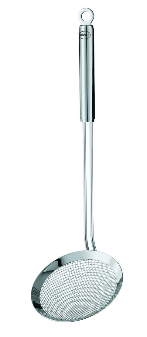 RÃ¶sle Rosle Round Handle Coarse Mesh Wire Kitchen Skimmer 55 Diameter Silver 