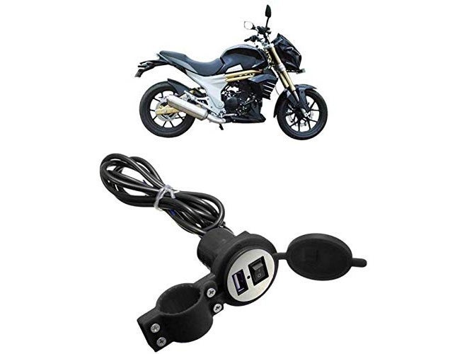 Gate 7 Waterproof Phone Adapter Stand USB Battery Charger for Cycle/Bike Handle with Switch/Button for Mojo Bike Mobile Charger - Image 1