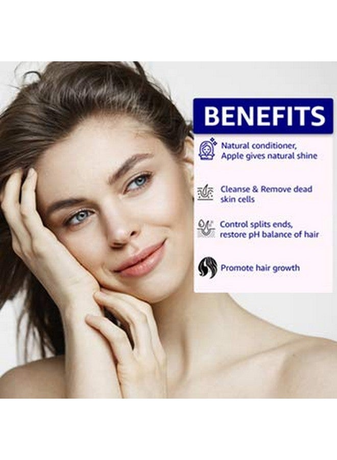 W2 Apple Shampoo | Apple, Glycine Soja, Corn Germ Oil & Bhringraj | Conditioning Shampoo, Strengthens And Smoothens Hair, Controls Split Ends | 1L Pack - Image 3