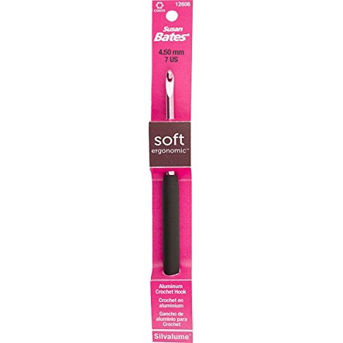 Susan Bates Soft Ergonomic Silvalume Crochet Hook - Image 1